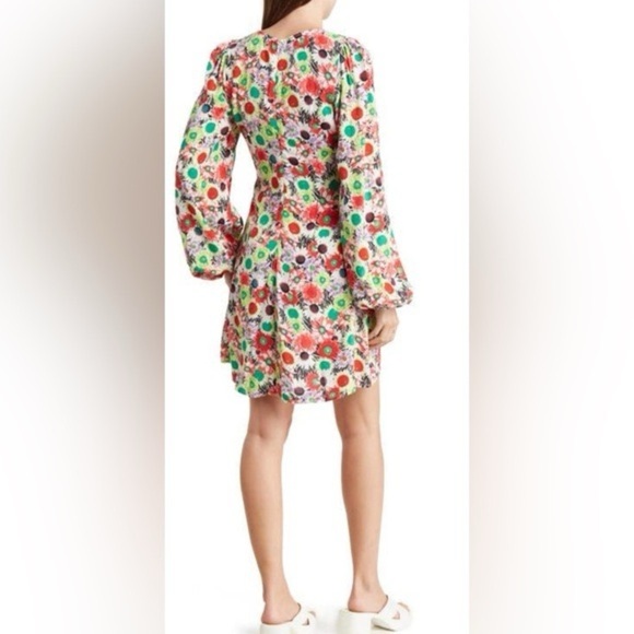 AFRM Revolve Caprice Mini Dress in Summer Daisy Bouquet New Tags Size Small - Picture 3 of 5
